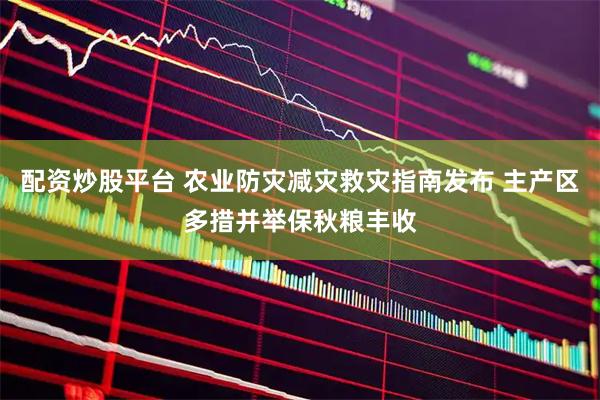 配资炒股平台 农业防灾减灾救灾指南发布 主产区多措并举保秋粮丰收